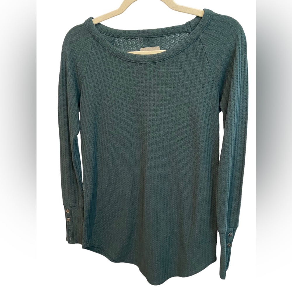 Chaser Long Sleeve Waffle Knit Top